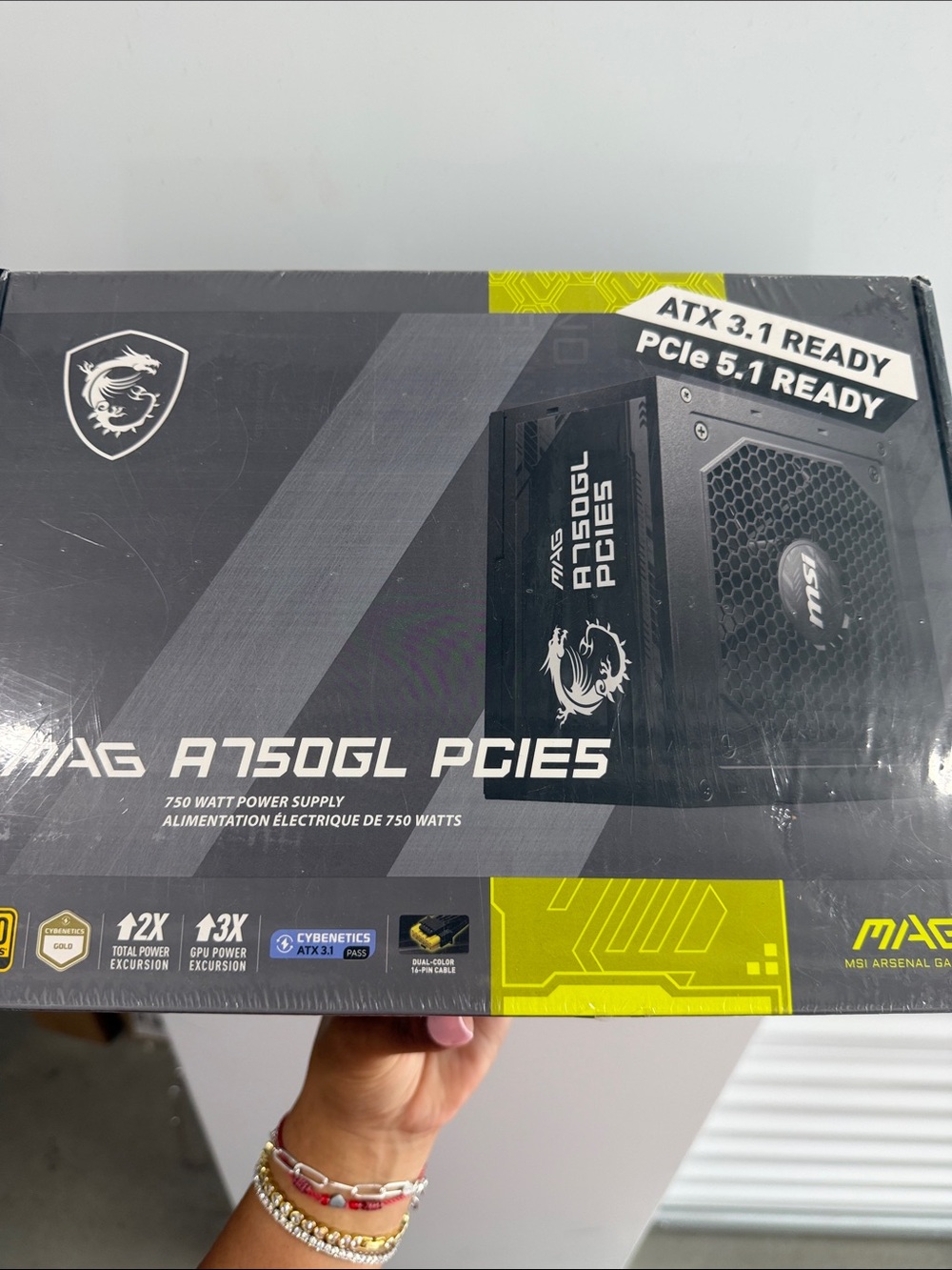Sealed MSI MAG A750GL PCIE5, Fully Modular Compact Gaming 750W Power Supply